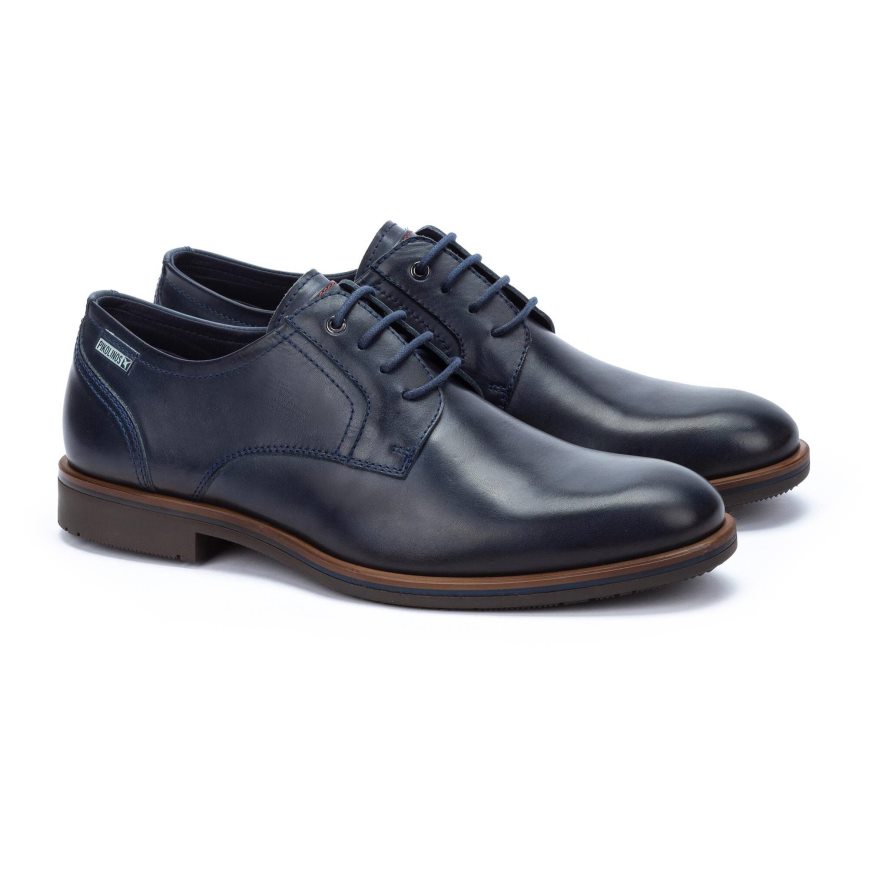 Blue Pikolinos LEON Men's Casual Shoes | TVJZT1687