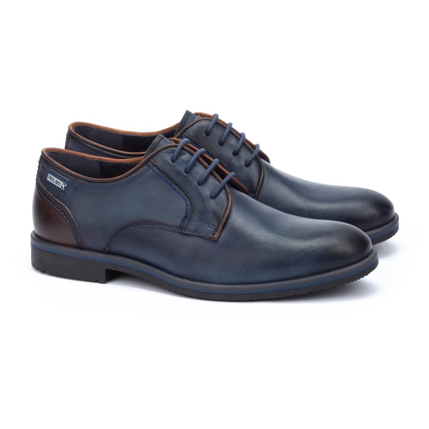 Blue Pikolinos LEON Men's Lace Up Shoes | BXIN07648