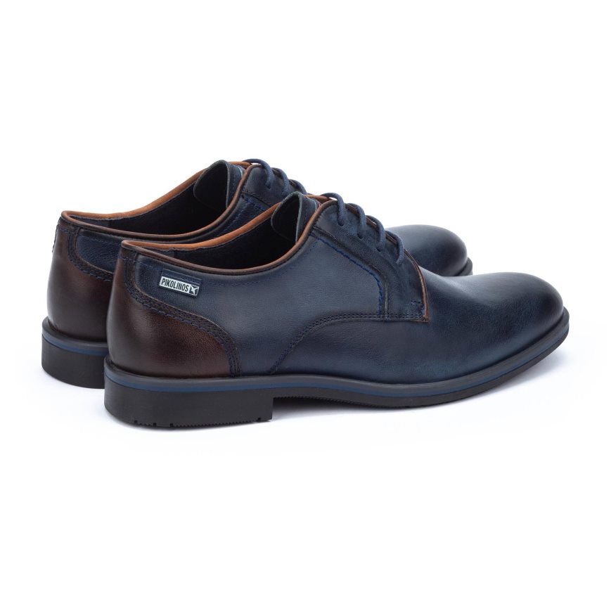 Blue Pikolinos LEON Men's Lace Up Shoes | BXIN07648