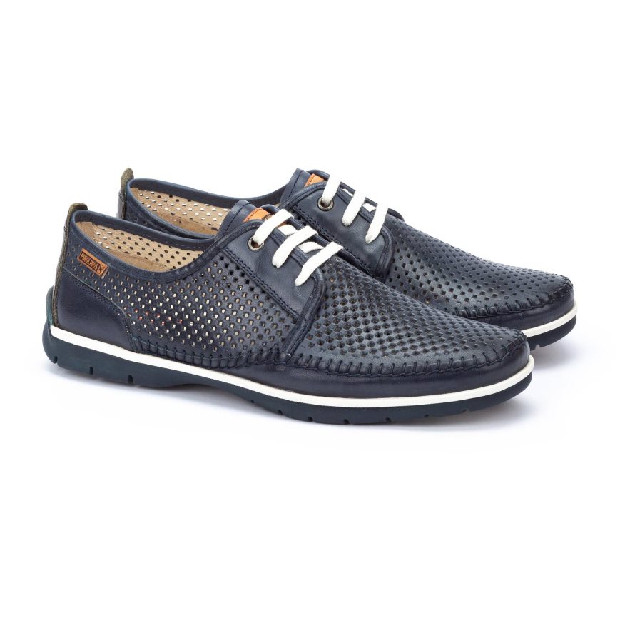 Blue Pikolinos MARBELLA Men's Boat Shoes | J1OC61243