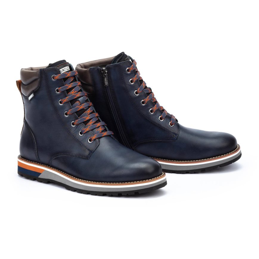 Blue Pikolinos PIRINEOS Men's Ankle Boots | 1YDN92478