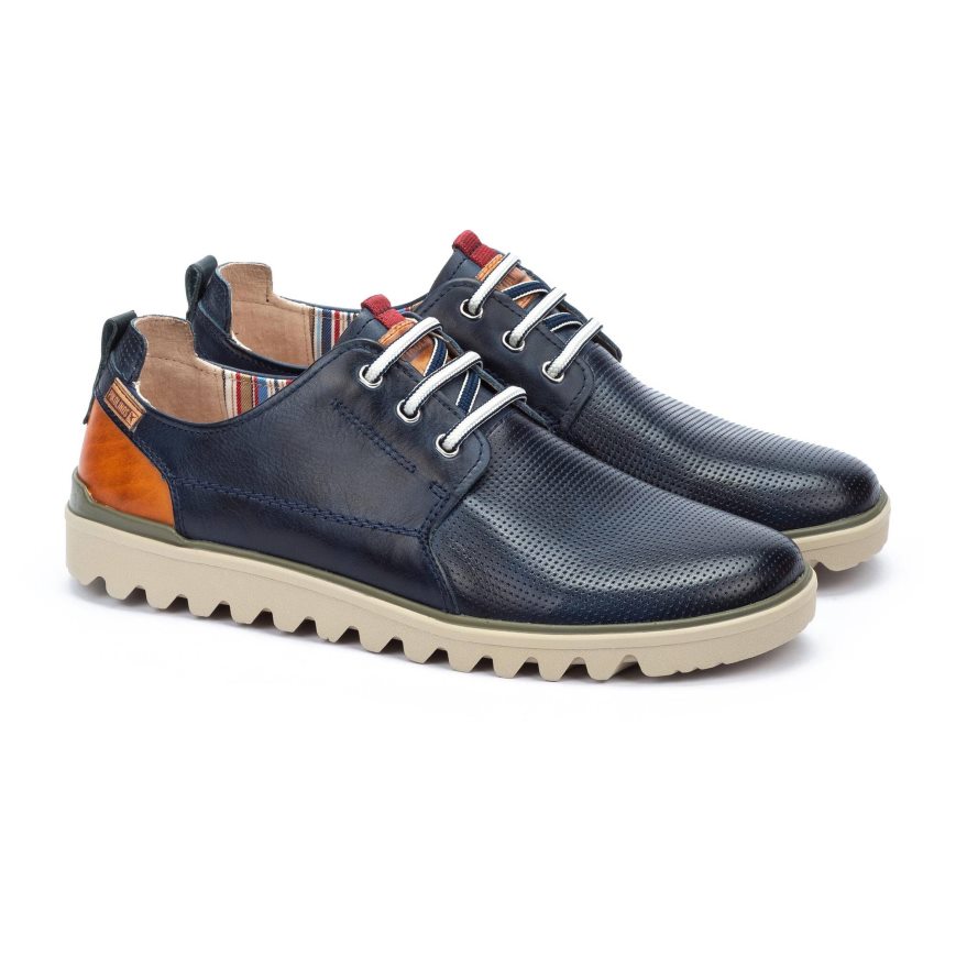 Blue Pikolinos TABERNAS Men's Lace Up Shoes | LVYR07T32