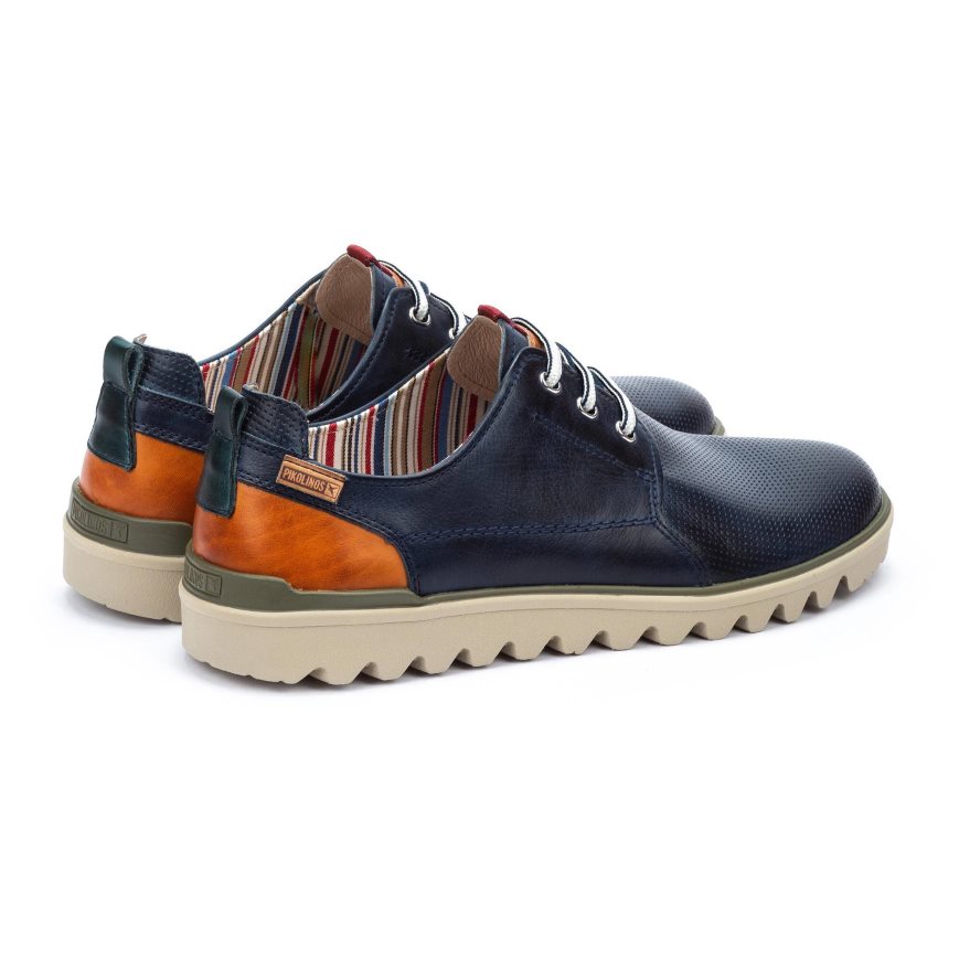 Blue Pikolinos TABERNAS Men's Lace Up Shoes | LVYR07T32