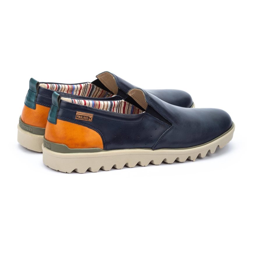 Blue Pikolinos TABERNAS Men's Moccasins | SRTB148T3