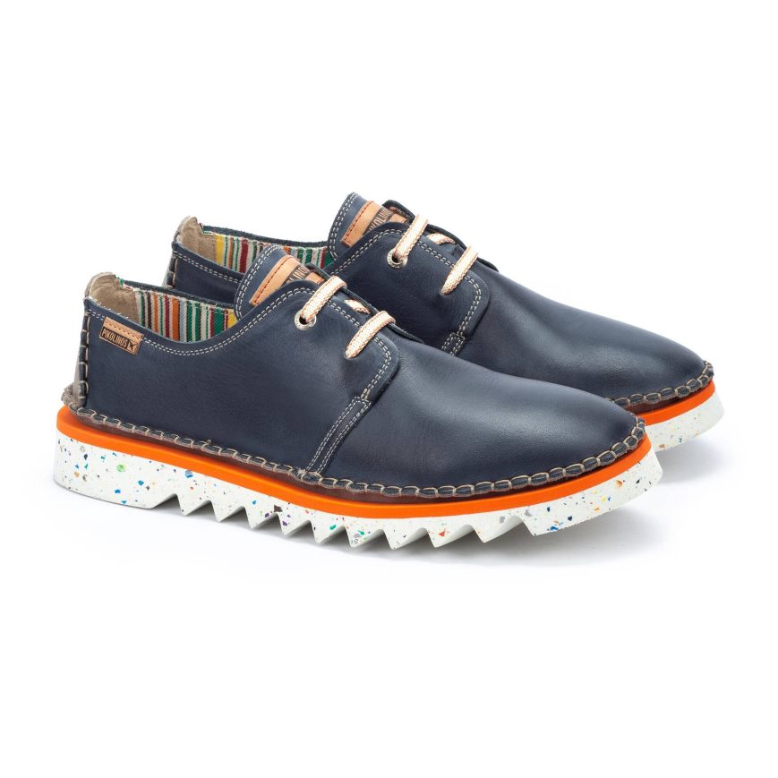 Blue Pikolinos VILLENA Men's Lace Up Shoes | FNTD43962