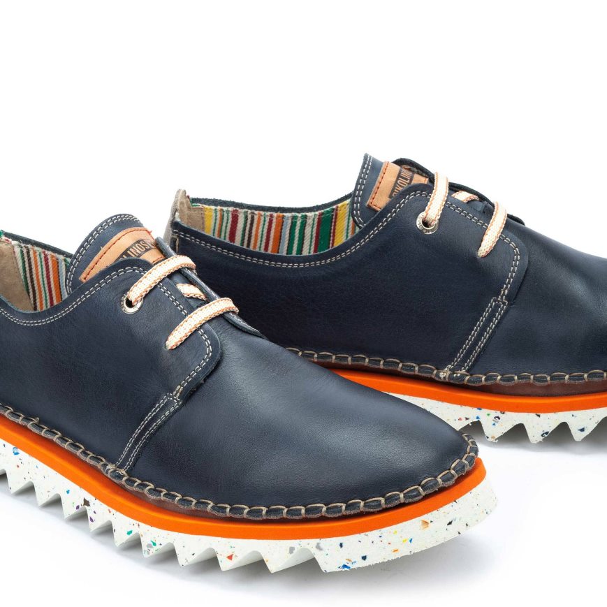 Blue Pikolinos VILLENA Men's Lace Up Shoes | FNTD43962