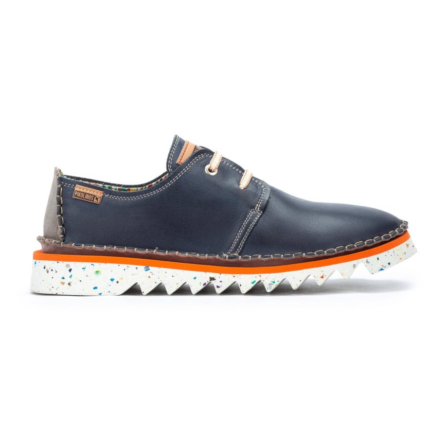 Blue Pikolinos VILLENA Men\'s Lace Up Shoes | FNTD43962