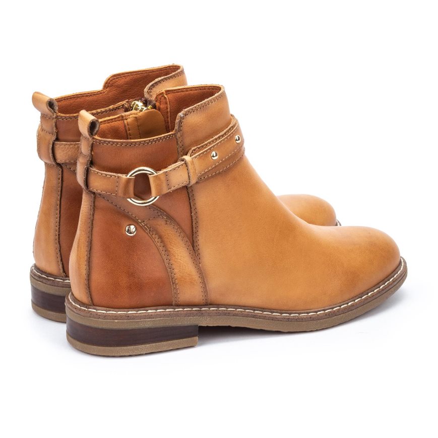 Brown Pikolinos ALDAYA Women's Ankle Boots | WC1V3T108