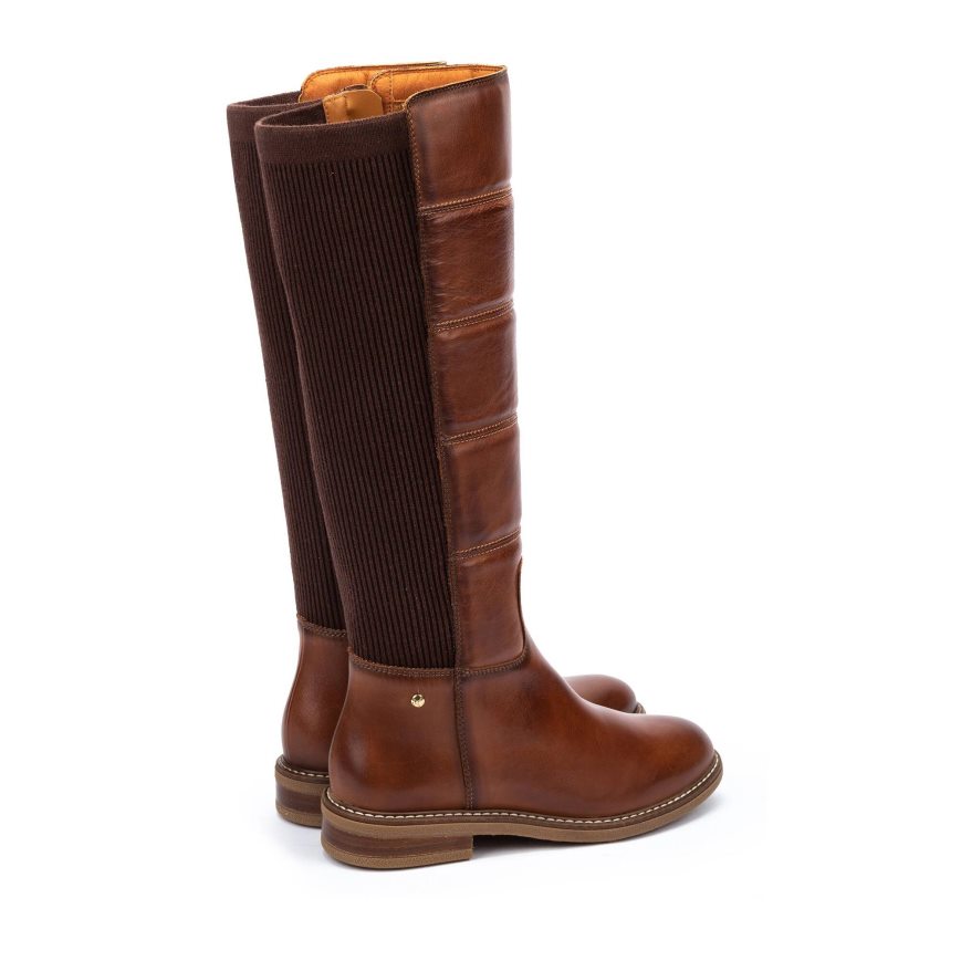 Brown Pikolinos ALDAYA Women's Knee-high Boots | TSYL64802