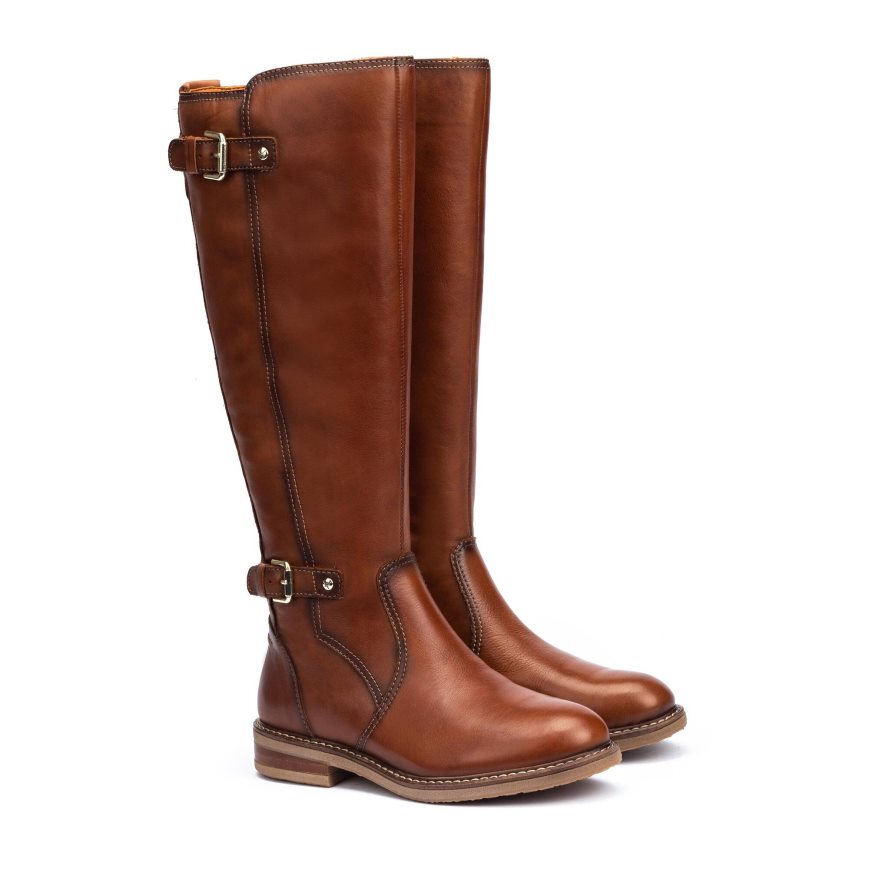 Brown Pikolinos ALDAYA Women's Knee-high Boots | VXFJ82071