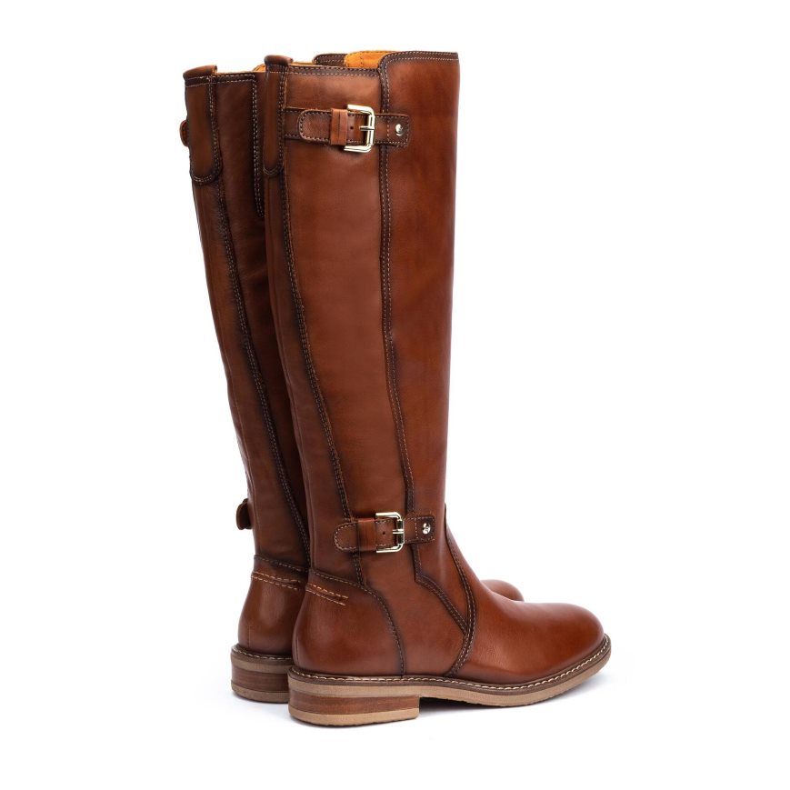 Brown Pikolinos ALDAYA Women's Knee-high Boots | VXFJ82071