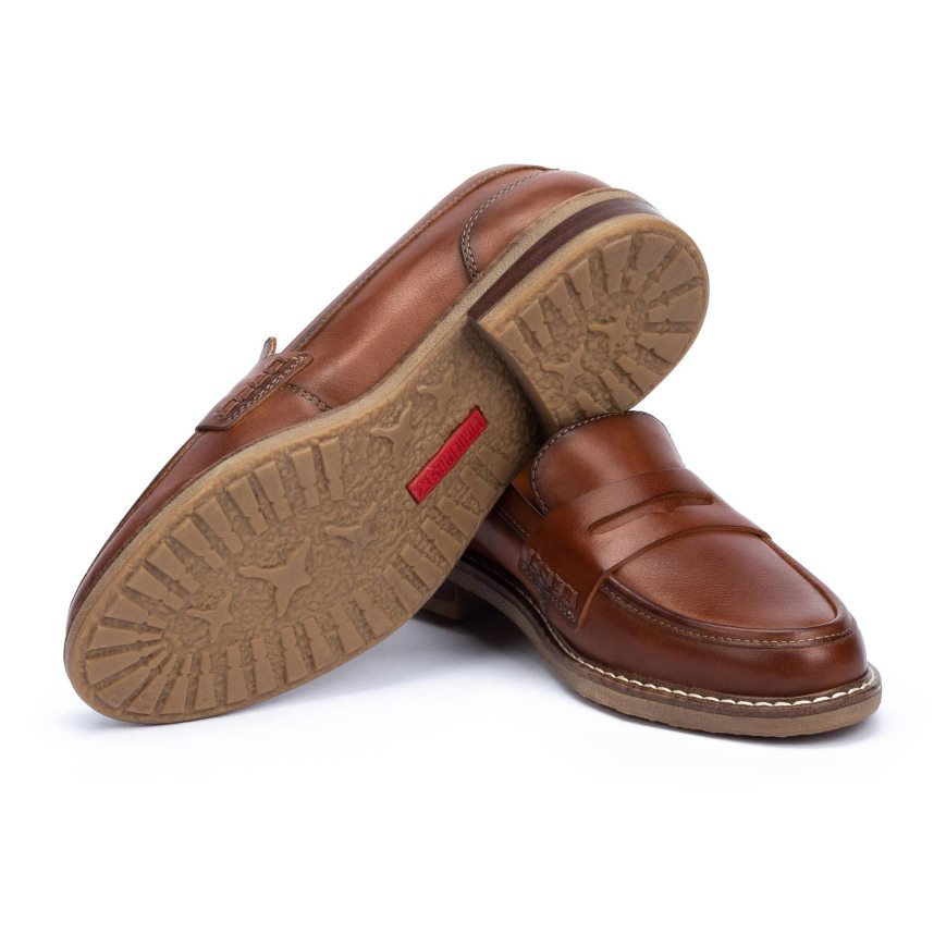 Brown Pikolinos ALDAYA Women's Loafers | LBDA06279