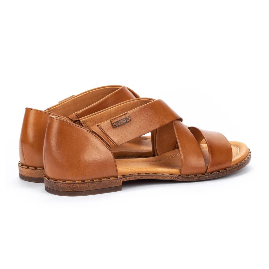 Brown Pikolinos ALGAR Women's Sandals | HJNF76821