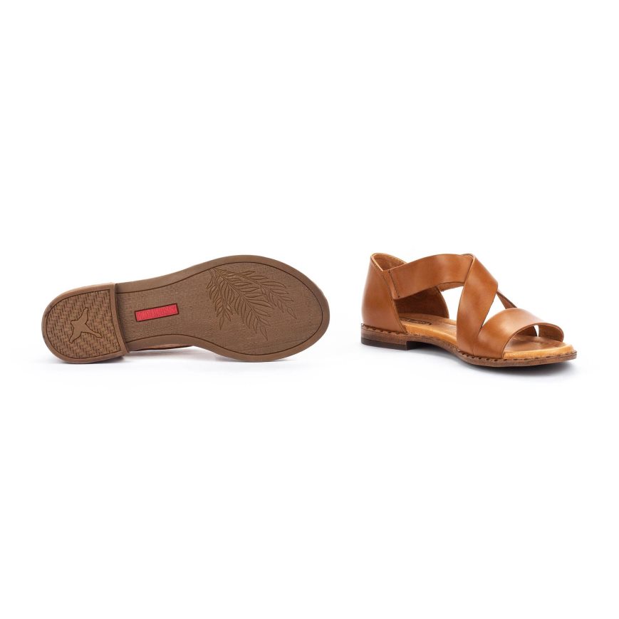 Brown Pikolinos ALGAR Women's Sandals | HJNF76821