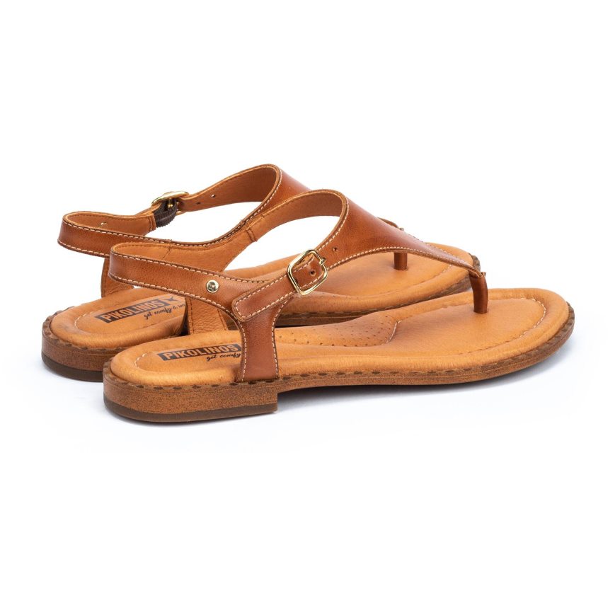 Brown Pikolinos ALGAR Women's Sandals | XJIM269T4