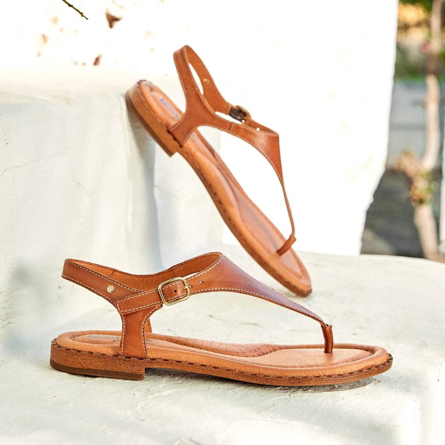 Brown Pikolinos ALGAR Women's Sandals | XJIM269T4