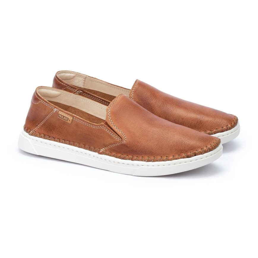 Brown Pikolinos ALICANTE Men's Moccasins | AGDI471T8