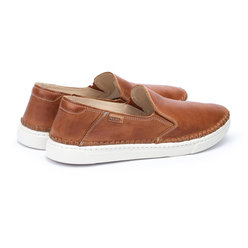 Brown Pikolinos ALICANTE Men's Moccasins | AGDI471T8