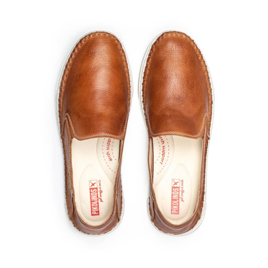 Brown Pikolinos ALICANTE Men's Moccasins | AGDI471T8