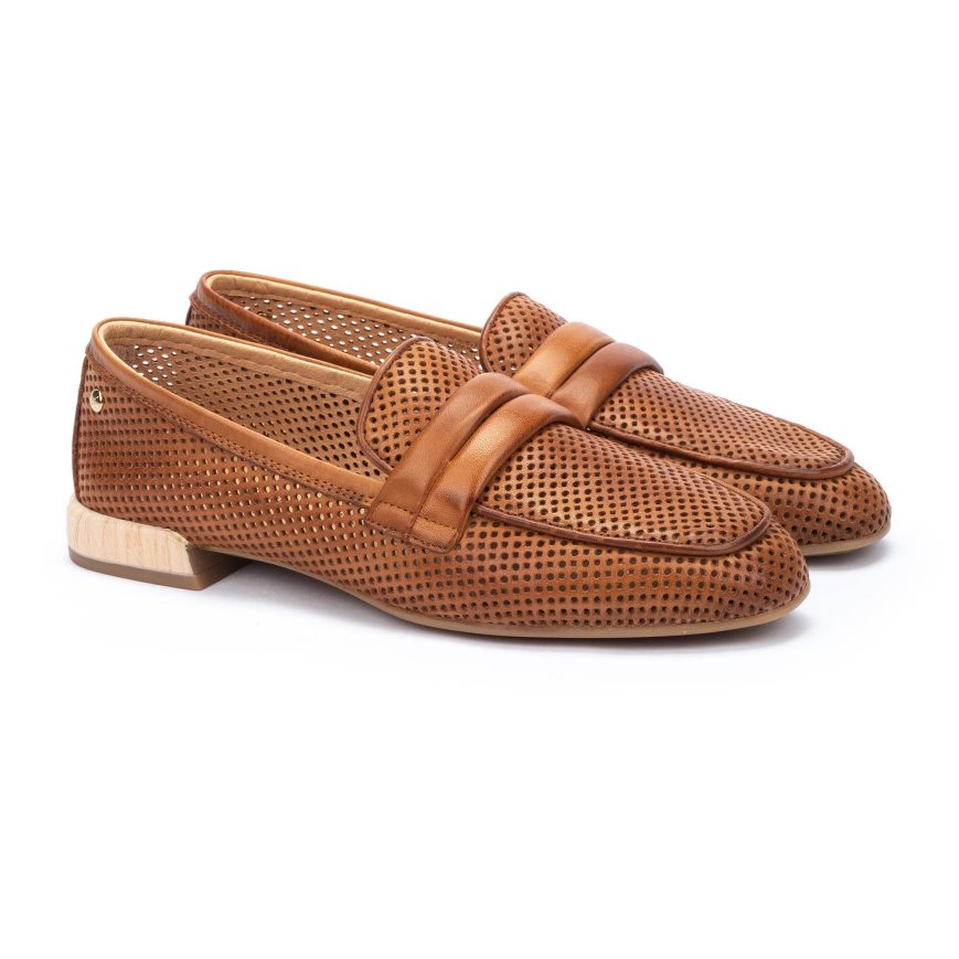 Brown Pikolinos ALMERIA Women's Loafers | RLNZ96483