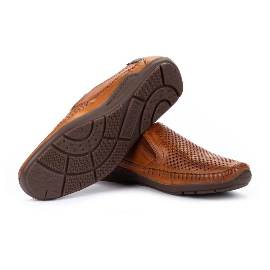 Brown Pikolinos AZORES Men's Moccasins | NGCD7129T