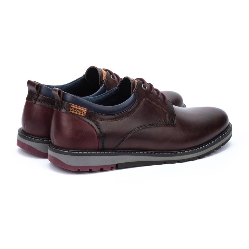 Brown Pikolinos BERNA Men's Lace Up Shoes | AJWM609T4