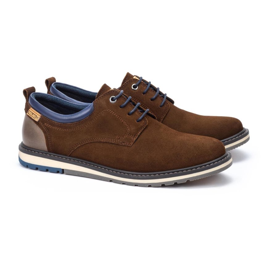 Brown Pikolinos BERNA Men's Lace Up Shoes | RCV14287T