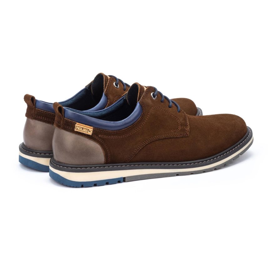 Brown Pikolinos BERNA Men's Lace Up Shoes | RCV14287T