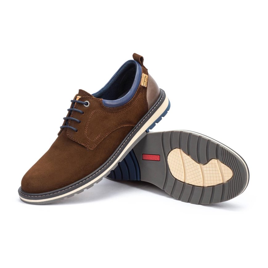 Brown Pikolinos BERNA Men's Lace Up Shoes | RCV14287T