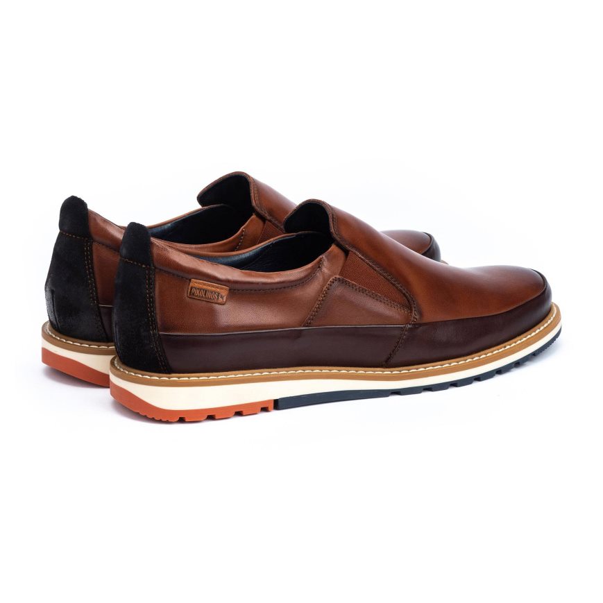 Brown Pikolinos BERNA Men's Moccasins | ELSY89047