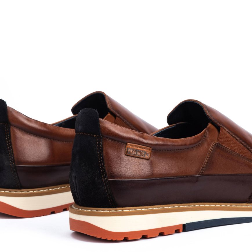 Brown Pikolinos BERNA Men's Moccasins | ELSY89047