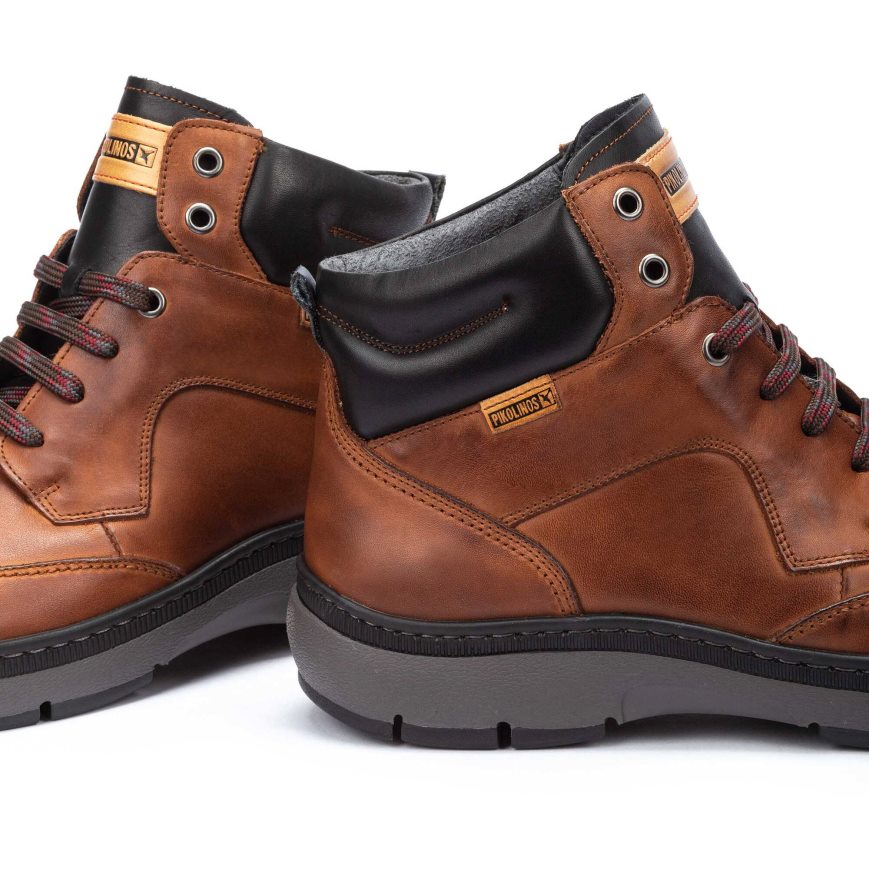 Brown Pikolinos CACERES Men's Ankle Boots | WIQE2T301