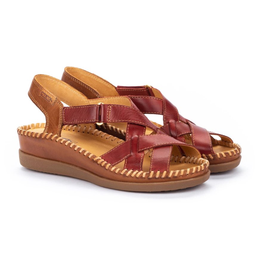 Brown Pikolinos CADAQUES Women's Sandals | MPZGT1902