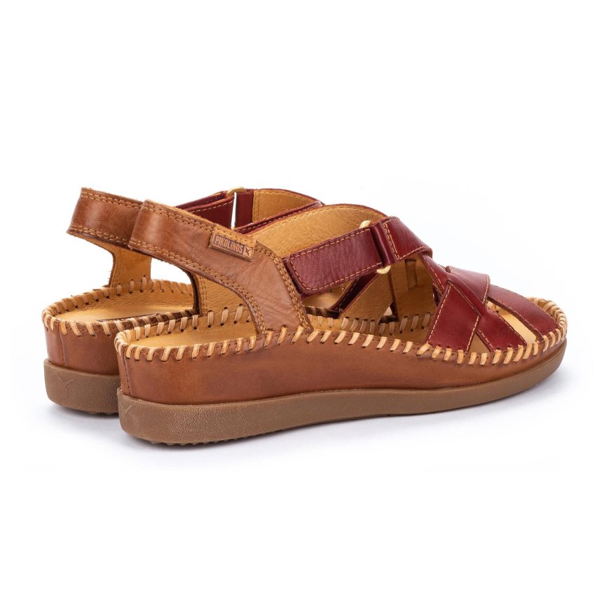 Brown Pikolinos CADAQUES Women's Sandals | MPZGT1902