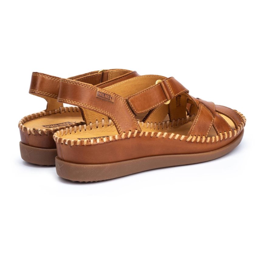 Brown Pikolinos CADAQUES Women's Sandals | TJCP73T12