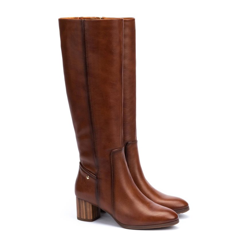 Brown Pikolinos CALAFAT Women's Knee-high Boots | VLCJ21347