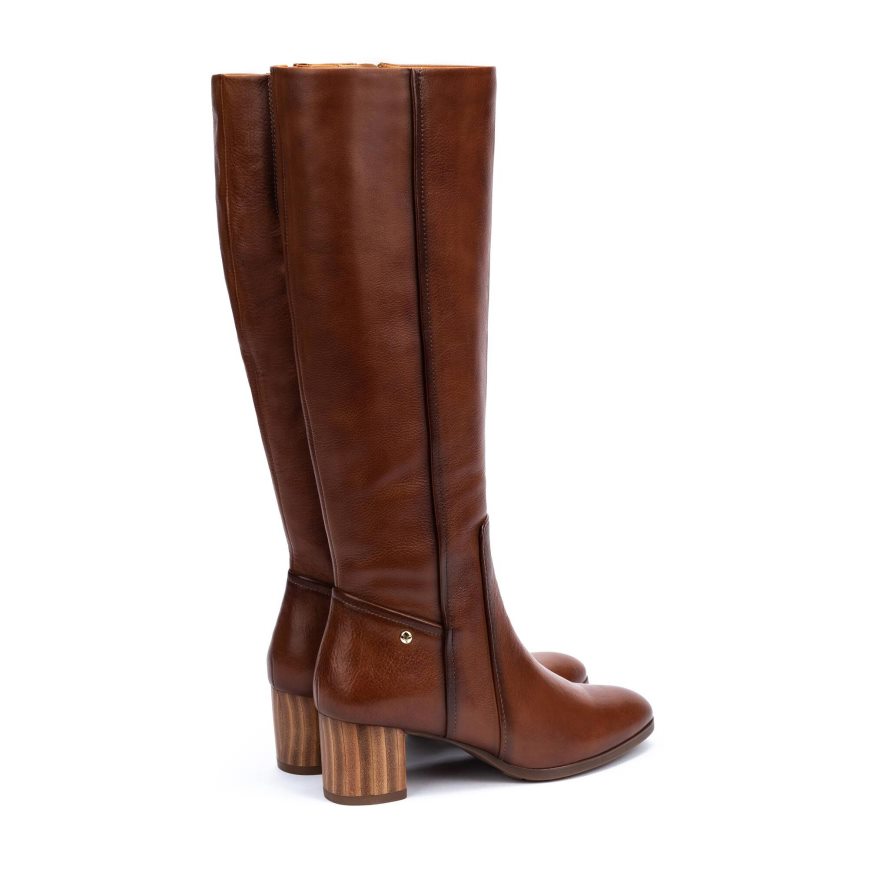 Brown Pikolinos CALAFAT Women's Knee-high Boots | VLCJ21347