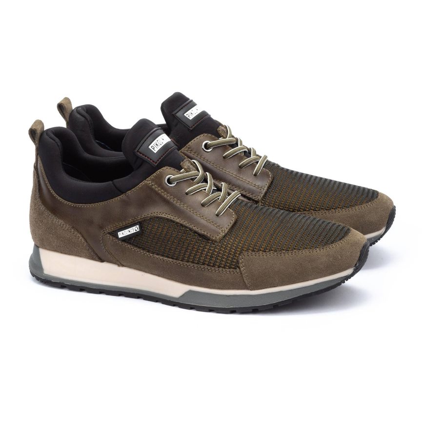 Brown Pikolinos CAMBIL Men's Sneakers | MVGU04T97