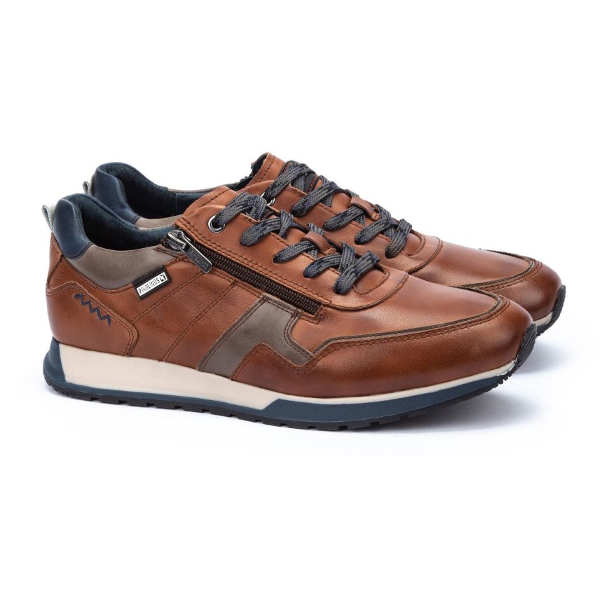 Brown Pikolinos CAMBIL Men's Sneakers | NUVW076T1