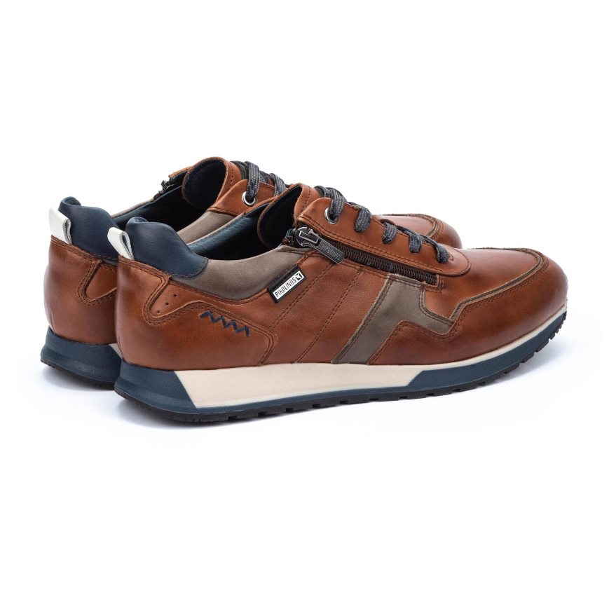 Brown Pikolinos CAMBIL Men's Sneakers | NUVW076T1