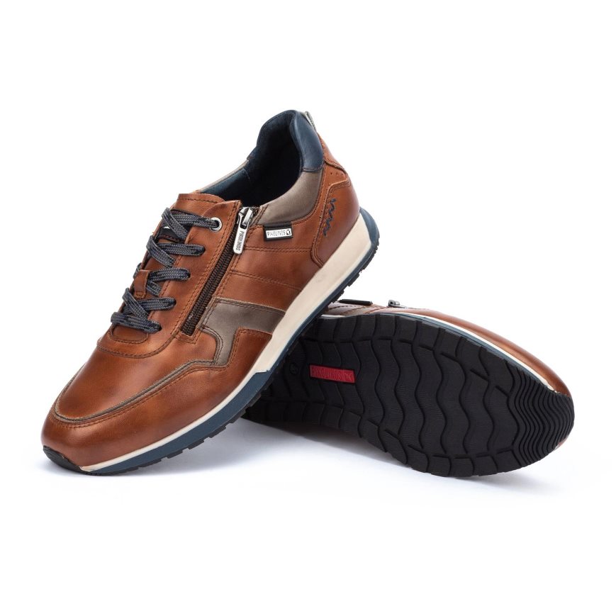 Brown Pikolinos CAMBIL Men's Sneakers | NUVW076T1