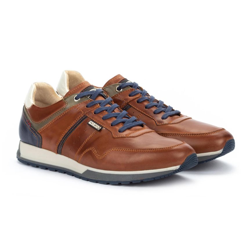 Brown Pikolinos CAMBIL Men's Sneakers | X1IN60284