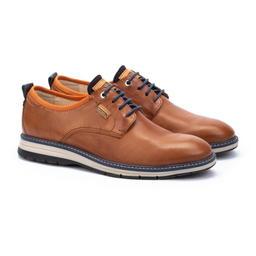 Brown Pikolinos CANET Men's Lace Up Shoes | AWFJ28T36