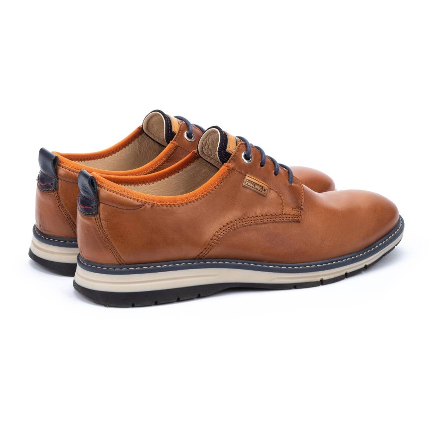 Brown Pikolinos CANET Men's Lace Up Shoes | AWFJ28T36