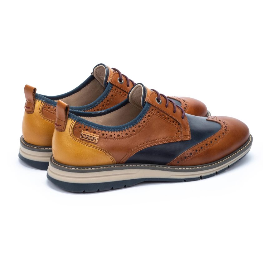 Brown Pikolinos CANET Men's Lace Up Shoes | GANL89762