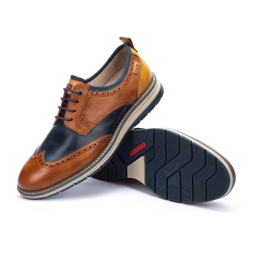 Brown Pikolinos CANET Men's Lace Up Shoes | GANL89762