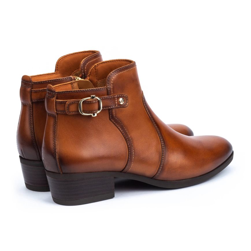 Brown Pikolinos DAROCA Women's Ankle Boots | RNHS48027