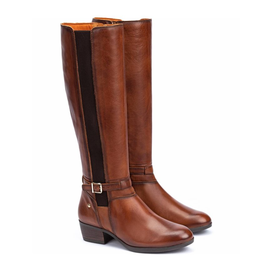 Brown Pikolinos DAROCA Women's Knee-high Boots | PTYA48T73