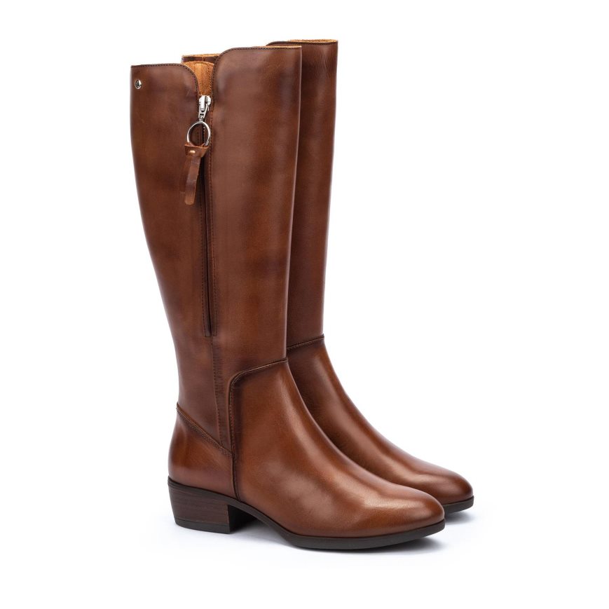 Brown Pikolinos DAROCA Women's Knee-high Boots | VSEB64703