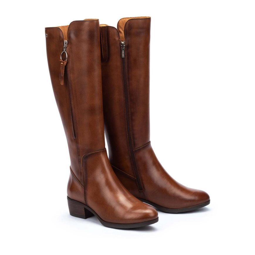 Brown Pikolinos DAROCA Women's Knee-high Boots | VSEB64703